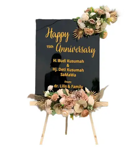 Papan Bunga Akrilik Cengal